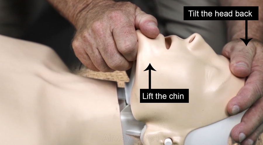 How to clear the airway for CPR