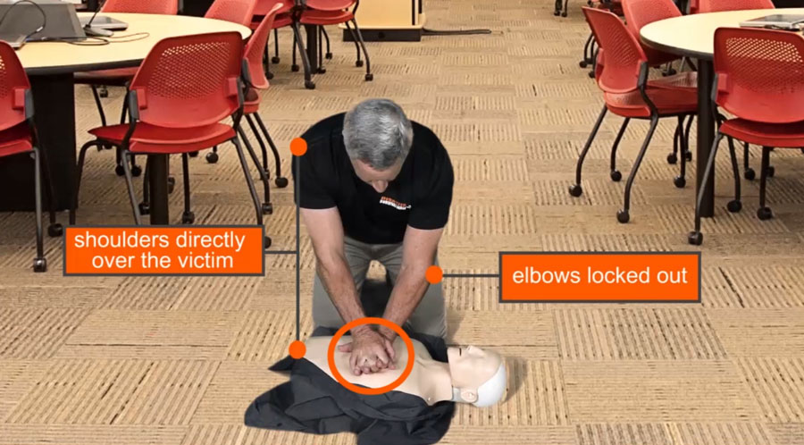 Proper Position When Perming CPR